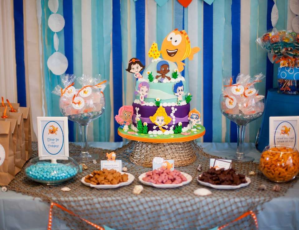 Best ideas about Bubble Guppy Birthday Decorations
. Save or Pin Under the Sea Birthday "Bubble Guppies 4th Birthday Now.