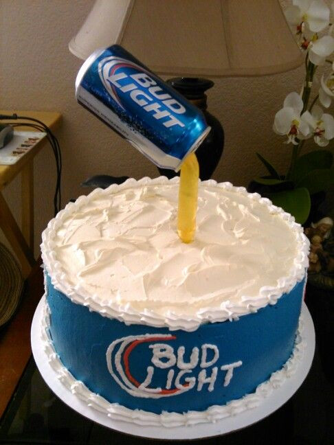 Best ideas about Bud Light Birthday Cake
. Save or Pin Bud light spilling down on cake Birthday cake Now.