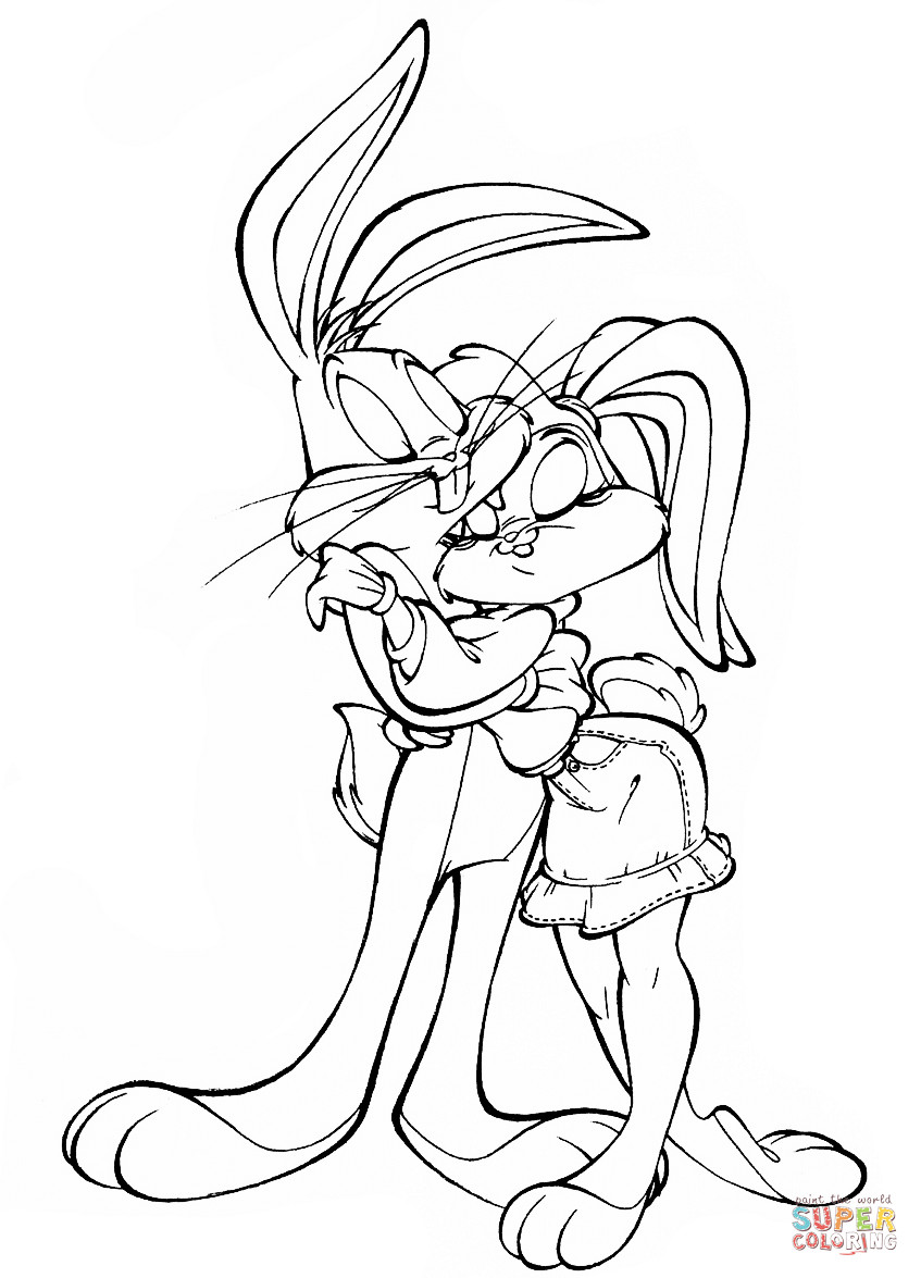 Best ideas about Bugs Bunny Printable Coloring Pages
. Save or Pin Bugs Bunny In Love coloring page Now.