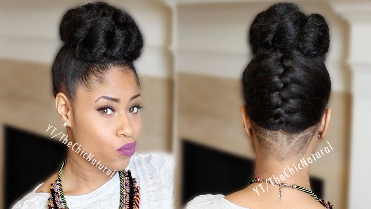 Best ideas about Bun Hairstyles For Black Hair
. Save or Pin Fab French Braided Bun Updo [ Natural Hair] Now.