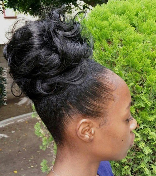 Best ideas about Bun Hairstyles For Black Hair
. Save or Pin 50 Updo Hairstyles for Black Women Ranging from Elegant to Now.