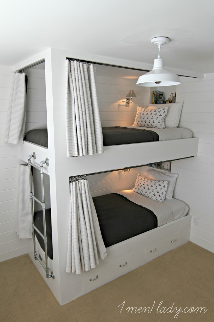 Best ideas about Bunk Bed Curtains DIY
. Save or Pin Bunk Beds and Bedroom Reveal Now.