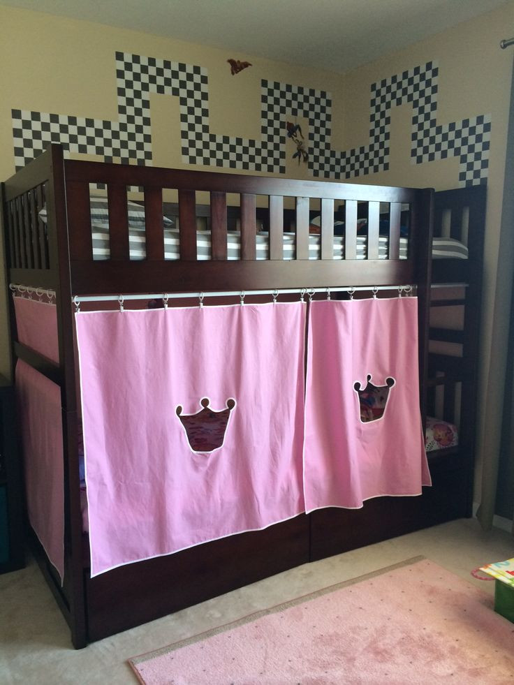 Best ideas about Bunk Bed Curtains DIY
. Save or Pin DIY Castle bunk bed for my little prince and princess No Now.