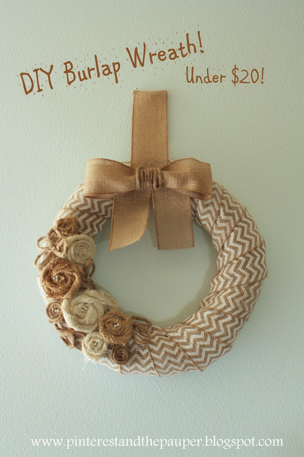 Best ideas about Burlap Wreath DIY
. Save or Pin Pinterest and the Pauper DIY Burlap Wreath For Under $20 Now.