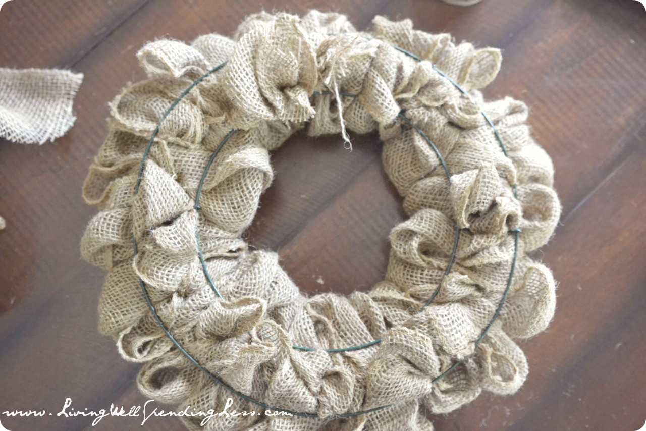 Best ideas about Burlap Wreath DIY
. Save or Pin DiY Burlap Wreath Living Well Spending Less Now.