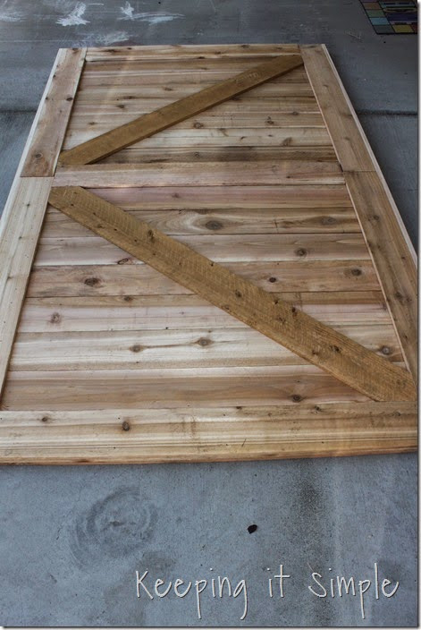Best ideas about Burnt Wood Finish DIY
. Save or Pin Keeping it Simple DIY Barn Door with Burned Wood Finish Now.