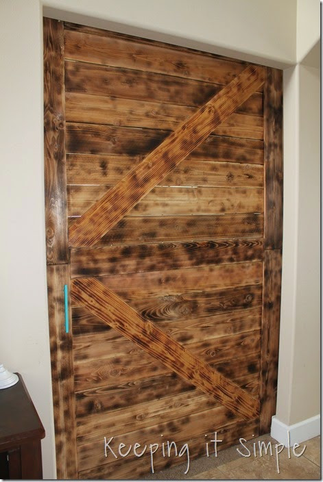 Best ideas about Burnt Wood Finish DIY
. Save or Pin DIY Barn Door with Burned Wood Finish Perfect for Now.