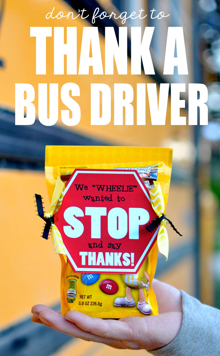 Best ideas about Bus Driver Gift Ideas
. Save or Pin "Stop and say THANKS" Bus Driver Gift Idea FREE PRINTABLE Now.