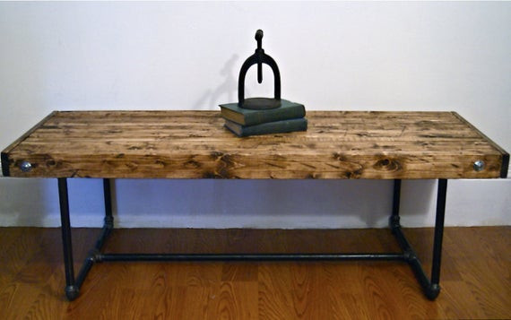 Best ideas about Butcher Block Coffee Table
. Save or Pin Items similar to Industrial Butcher Block Coffee Table on Etsy Now.