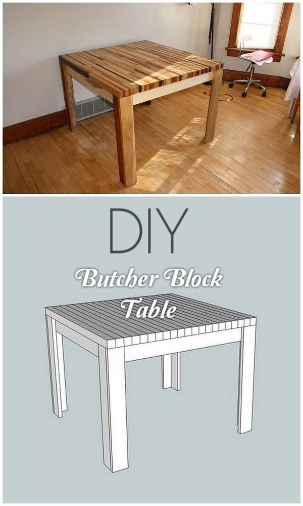 Best ideas about Butcher Block Table DIY
. Save or Pin 40 Easy DIY Tables That You Can Build on a Bud Now.