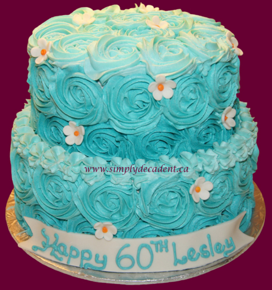 Best ideas about Buttercream Birthday Cake
. Save or Pin 2 Tier Buttercream Birthday Cake With Turquoise Rosettes Now.