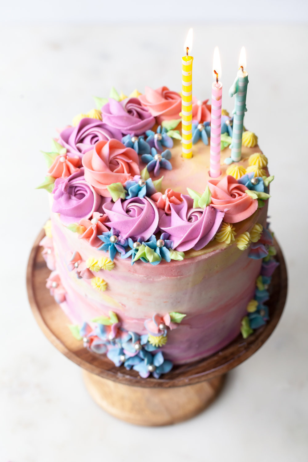 Best ideas about Buttercream Birthday Cake
. Save or Pin Pastel Buttercream Sprinkle Birthday Cake — Style Sweet CA Now.