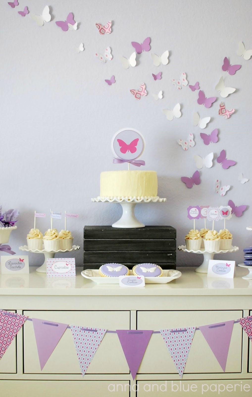 Best ideas about Butterflies Birthday Decorations
. Save or Pin anna and blue paperie New to the Shop Butterfly Party Now.