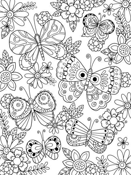 Best ideas about Butterflies Coloring Pages For Adults
. Save or Pin Felicity French Butterflies Coloring Now.