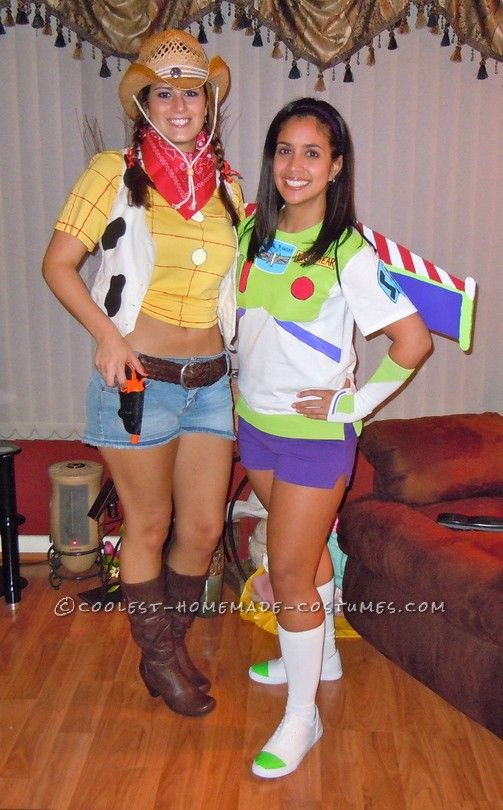 Best ideas about Buzz Lightyear DIY Costume
. Save or Pin Female Buzz Lightyear and Woody Couple Costume Now.