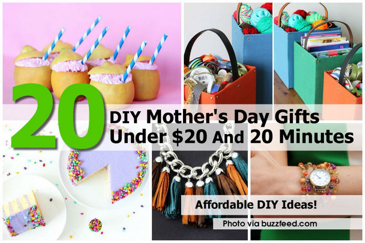 Best ideas about Buzzfeed Gift Ideas For Her
. Save or Pin 20 DIY Mother s Day Gifts Under $20 And 20 Minutes Now.