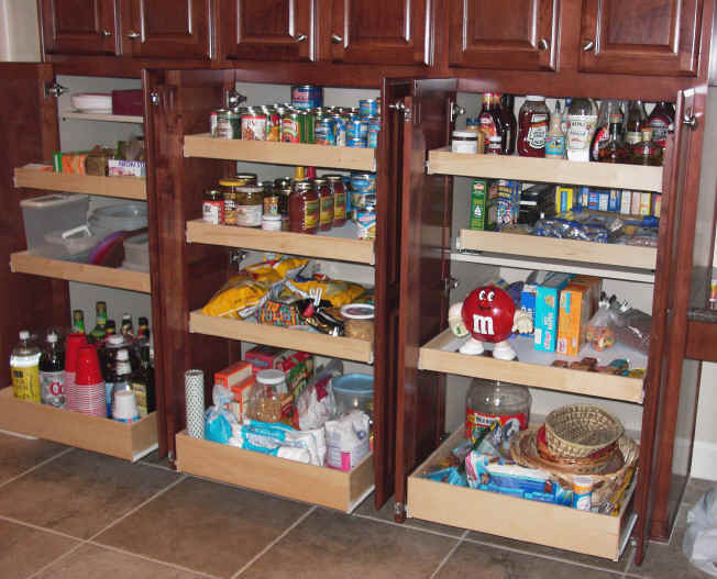 Best ideas about Cabinet Pull Out Shelves Kitchen Pantry Storage
. Save or Pin Kitchen pantry cabinet pull out shelf storage sliding shelves Now.