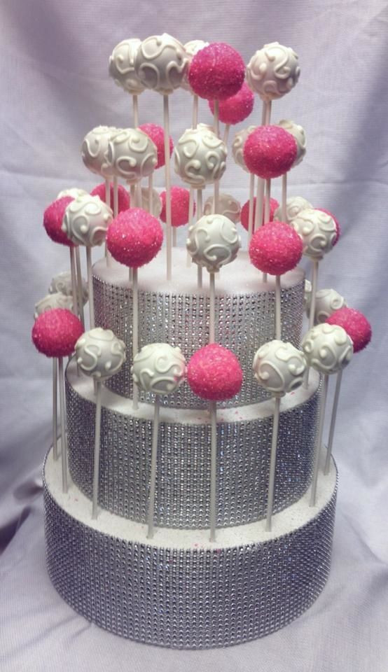 Best ideas about Cake Pop Stand DIY
. Save or Pin Bling cake pop stand and cake pops Now.