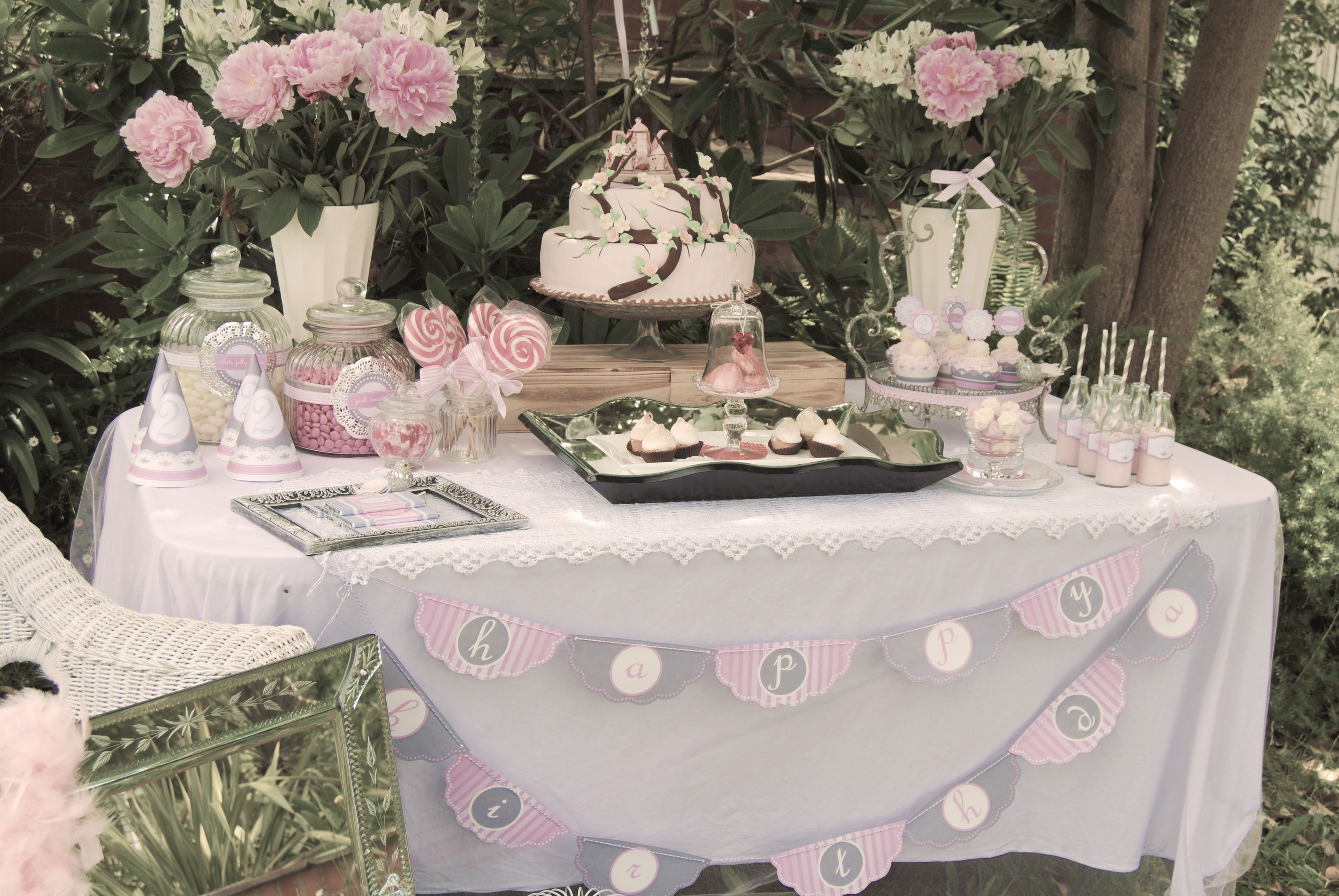 Best ideas about Cake Table Decorations For Birthday
. Save or Pin Vintage High Tea Birthday Party Now.
