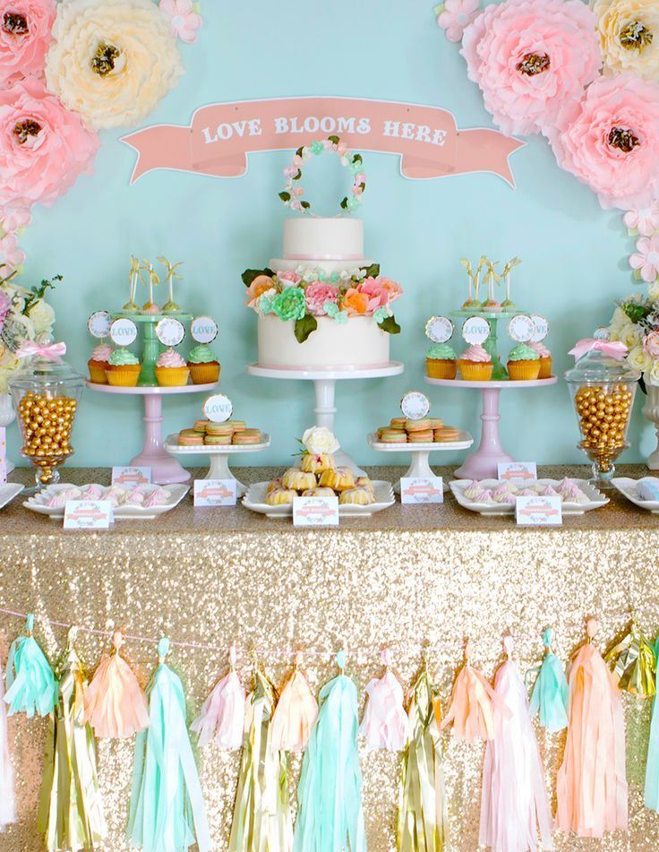 Best ideas about Cake Table Decorations For Birthday
. Save or Pin Pastel Candy Buffet Dessert Buffet Chalkboard Cake Now.