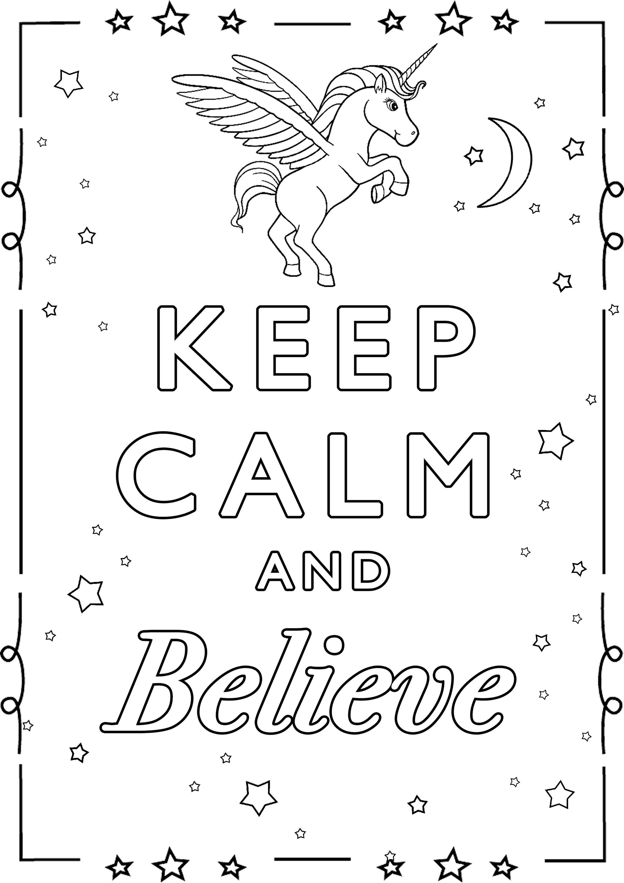 Best ideas about Calming Coloring Sheets For Kids
. Save or Pin Keep Calm and believe Keep calm & … Adult Coloring Pages Now.