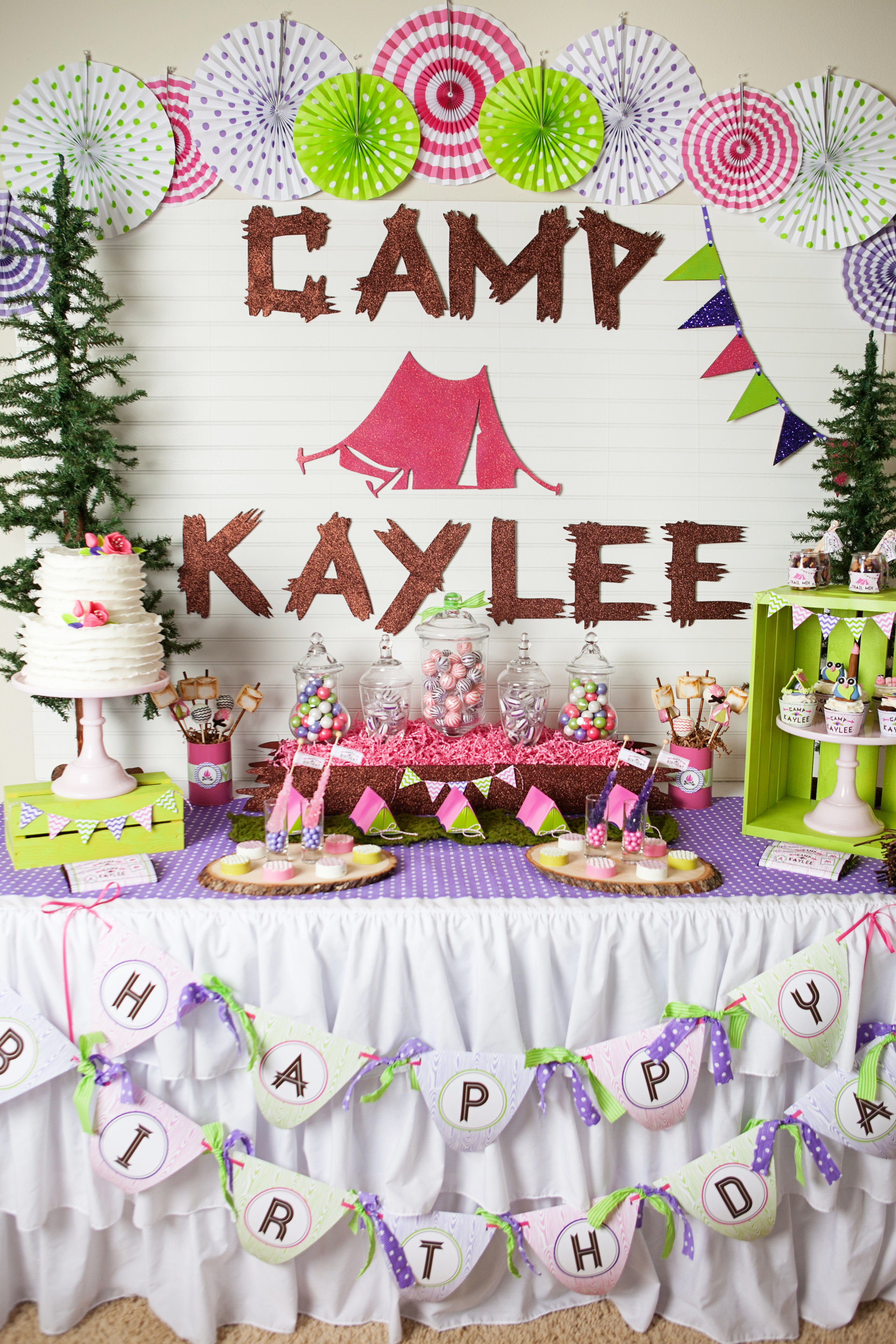 Best ideas about Camping Birthday Party
. Save or Pin Glam Camping Birthday Party Anders Ruff Custom Designs LLC Now.