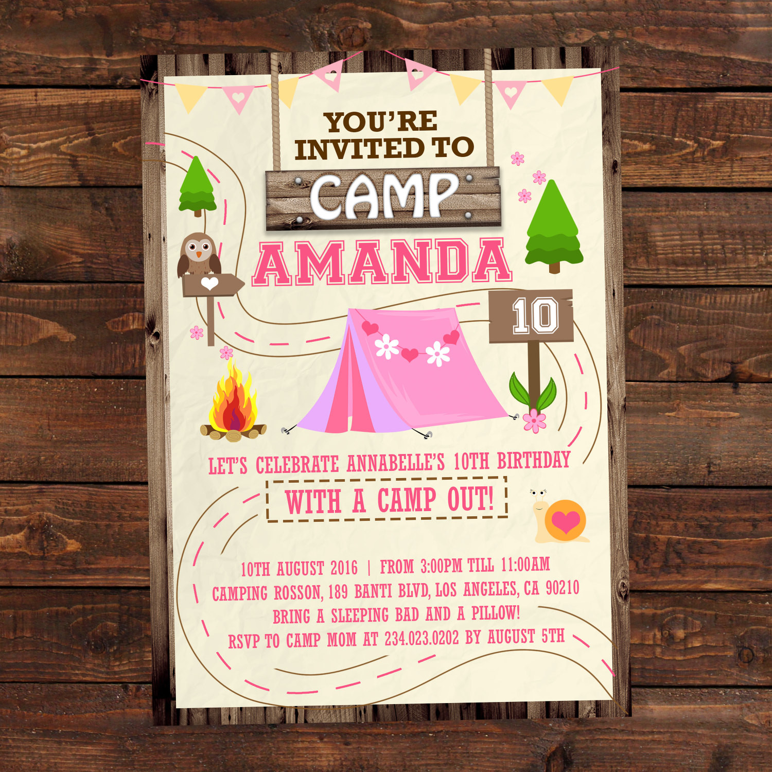 Best ideas about Camping Birthday Party Invitations
. Save or Pin Printable camping party invitations for girls Summer camp Now.