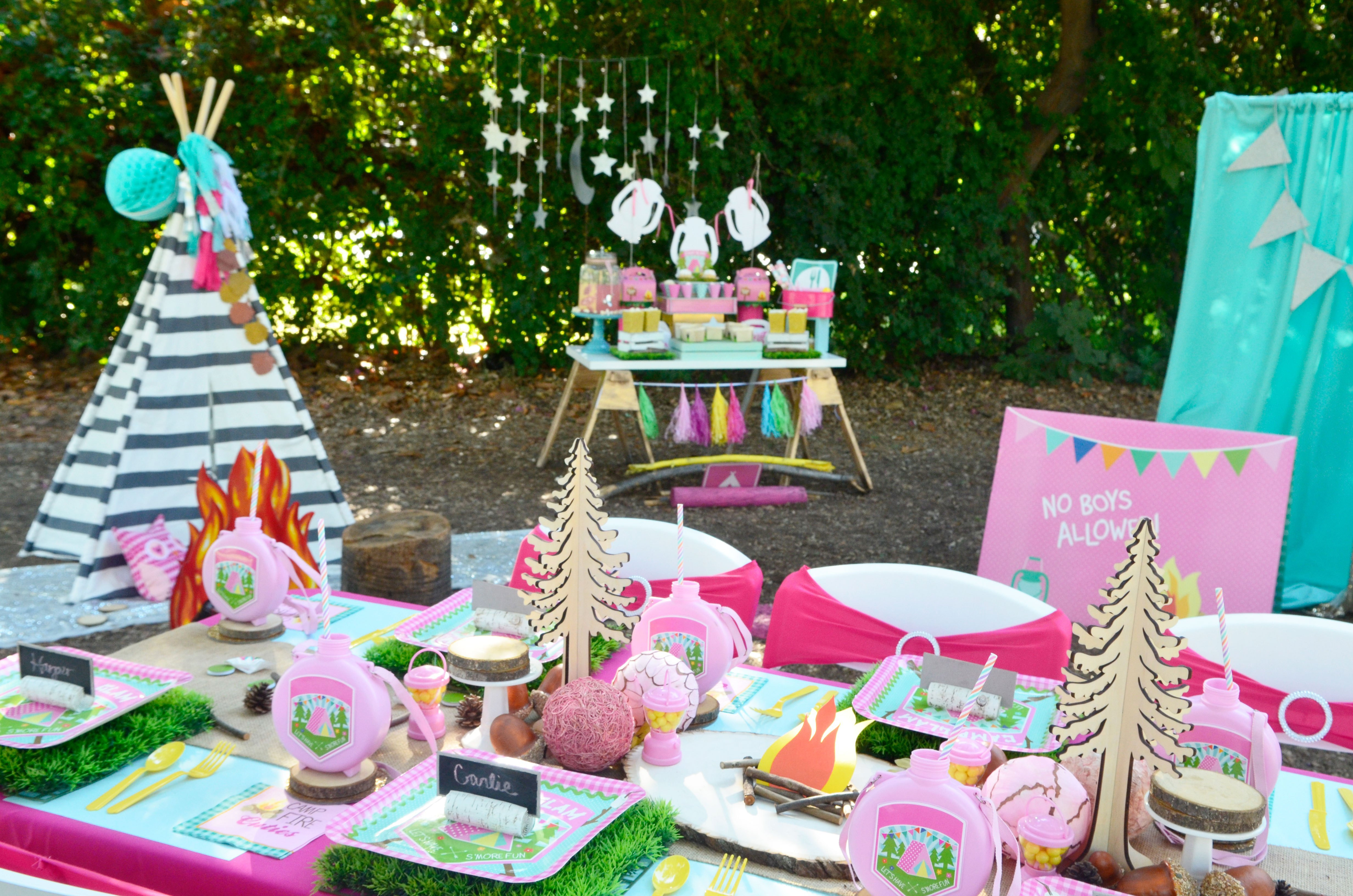 Best ideas about Camping Birthday Party
. Save or Pin A DIY Girly “Glam Camp” Out Party Now.