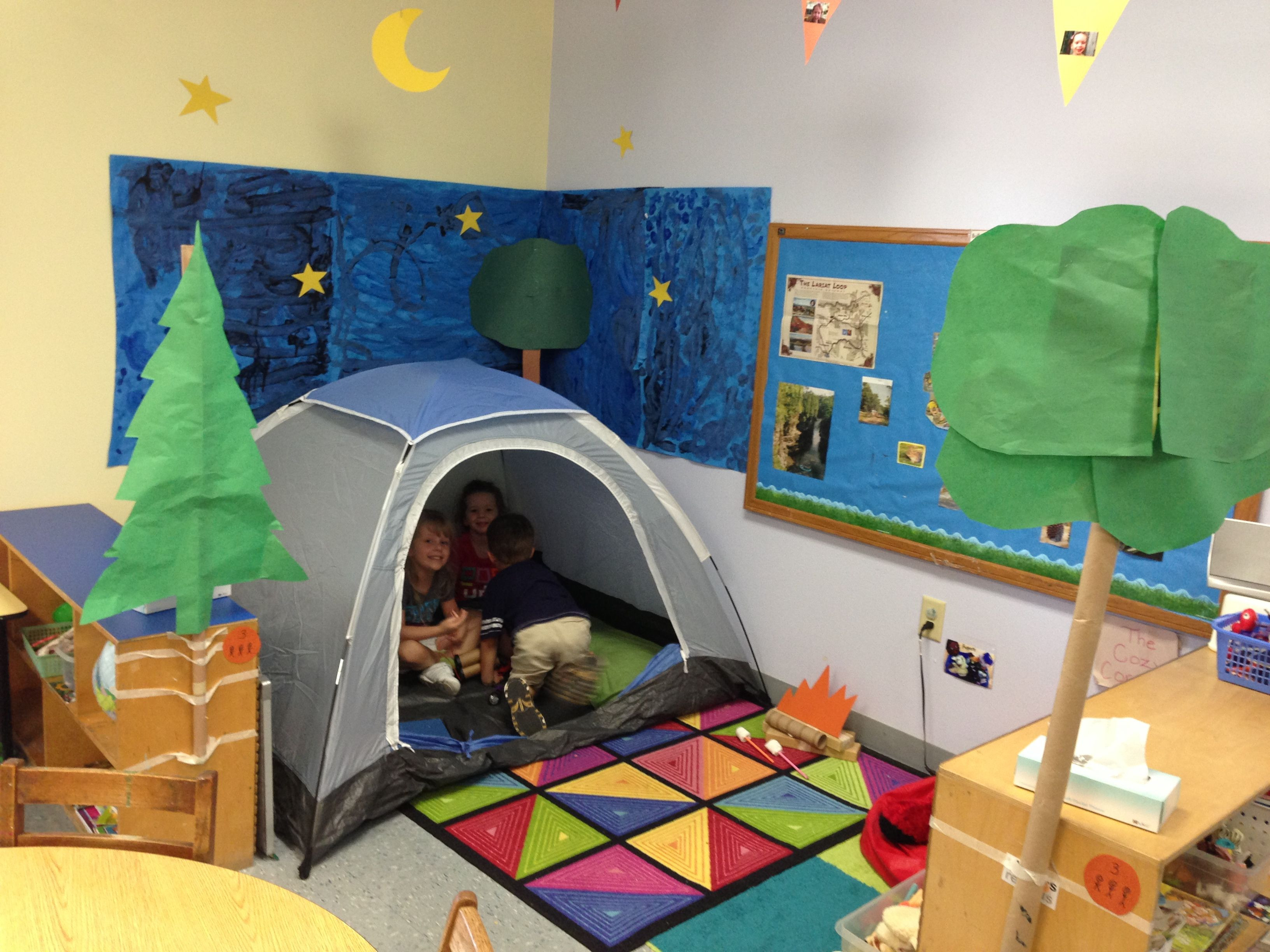 Best ideas about Camping Decorations For Classroom
. Save or Pin Preschool camping theme for classroom I put up a tent Now.