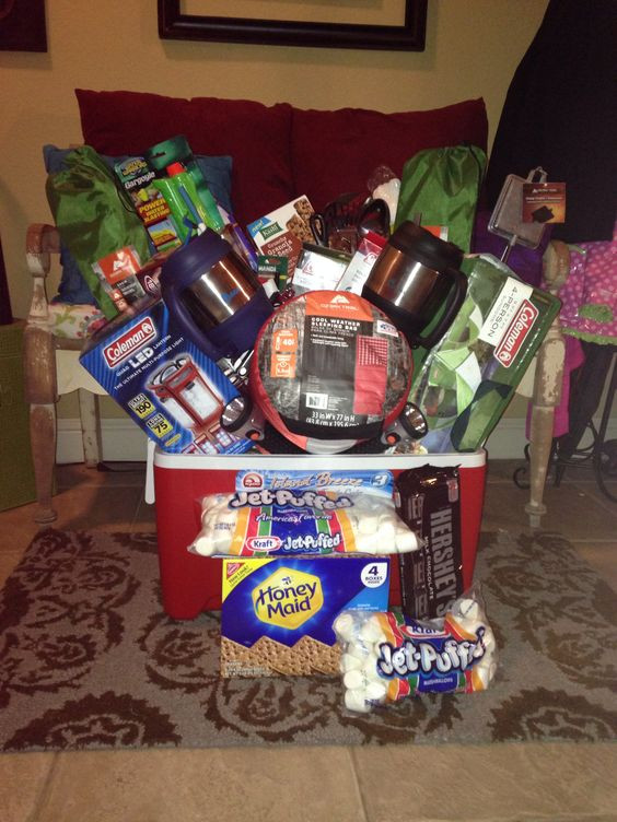 Best ideas about Camping Gift Basket Ideas
. Save or Pin Camping basket for my daughters school silent auction BAM Now.