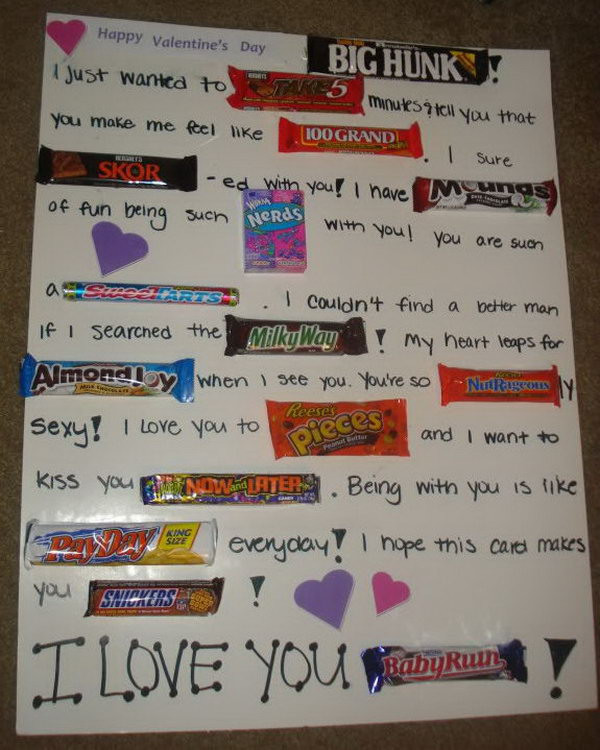 Best ideas about Candy Bar Birthday Card
. Save or Pin Candy Bar Poster Ideas with Clever Sayings Hative Now.