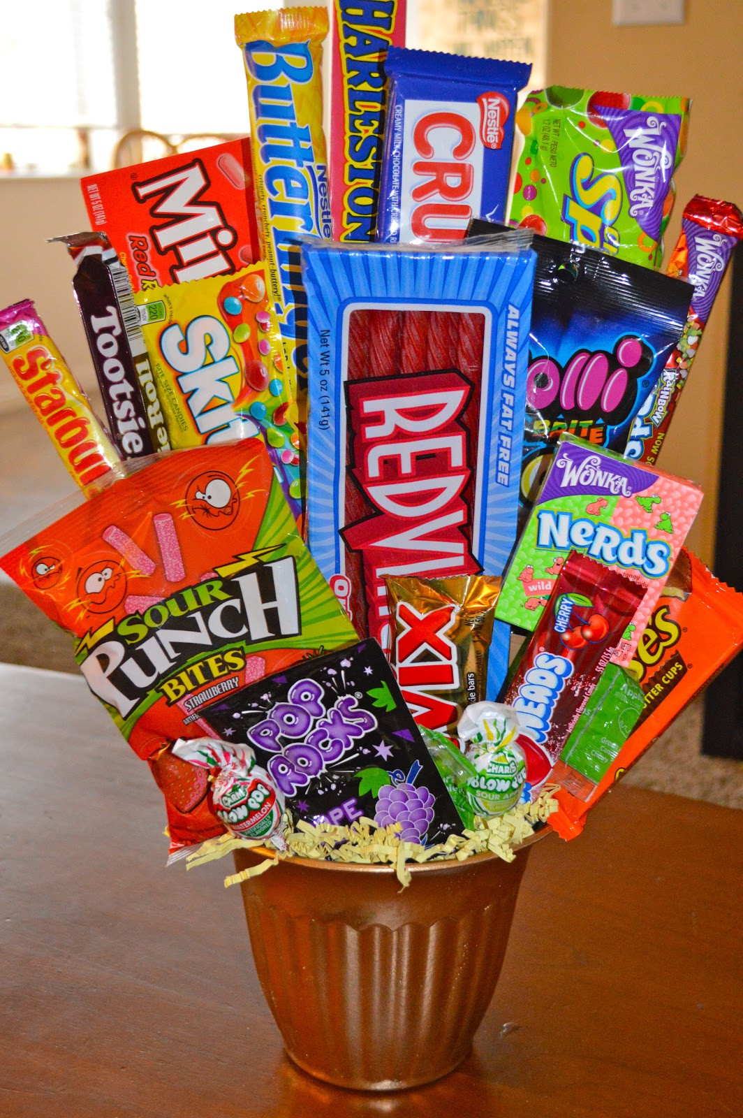 Best ideas about Candy Birthday Gifts
. Save or Pin A Dose of Serendipity CANDY GIFT BUCKET Now.