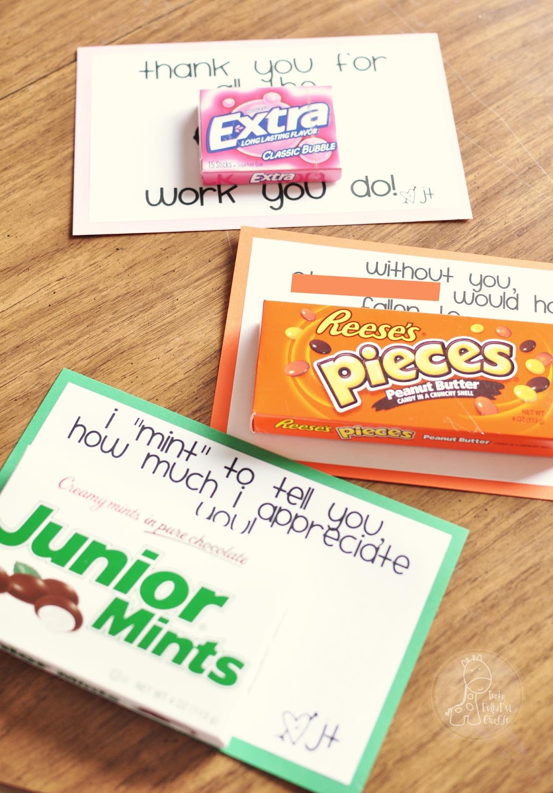 Best ideas about Candy Gift Ideas With Sayings
. Save or Pin Funky Polkadot Giraffe Teacher Appreciation Sweet Notes Now.