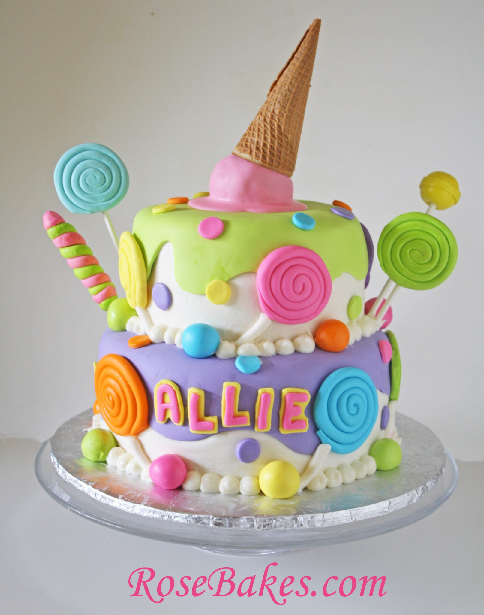 Best ideas about Candyland Birthday Cake
. Save or Pin Lollipops & Ice Cream Candyland Cake Now.