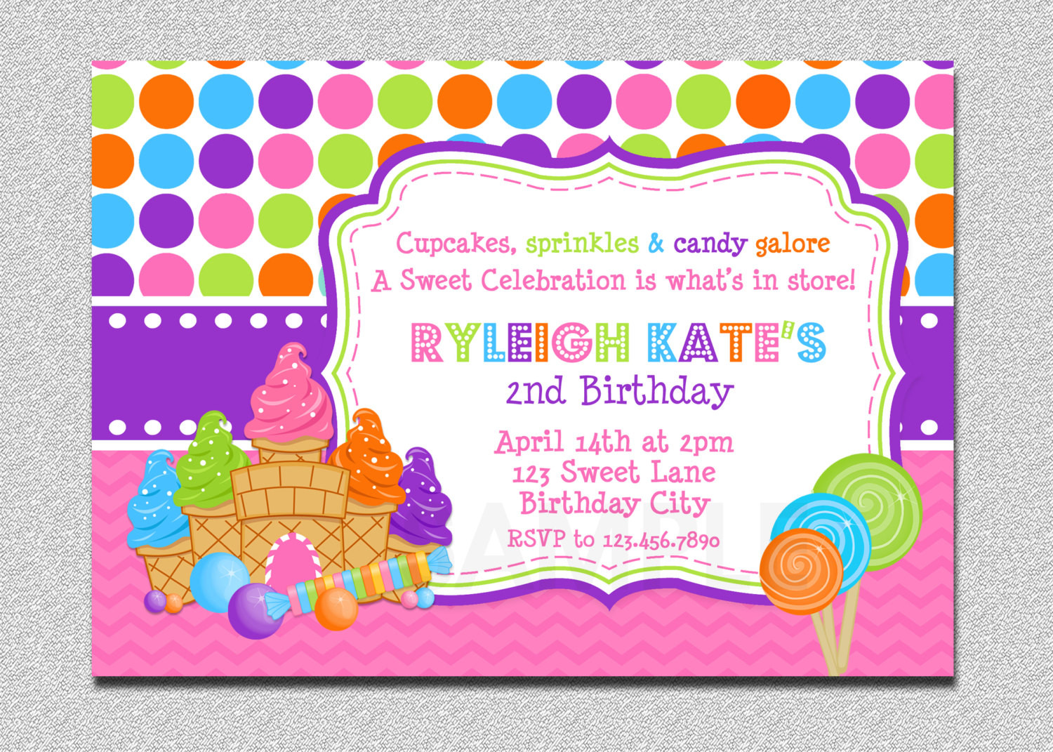 Best ideas about Candyland Birthday Invitations
. Save or Pin Candyland Birthday Invitation Sweet Shoppe Candyland Birthday Now.