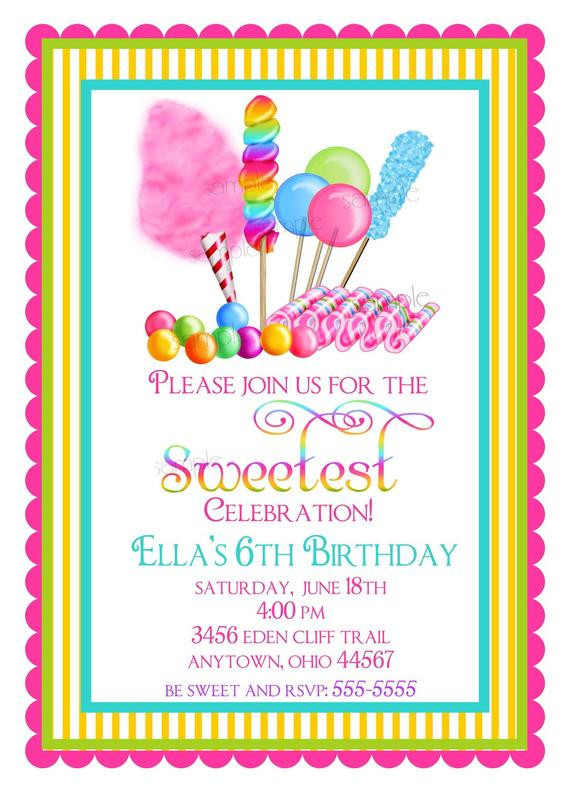 Best ideas about Candyland Birthday Invitations
. Save or Pin Candyland Birthday party invitations Sweet by Now.