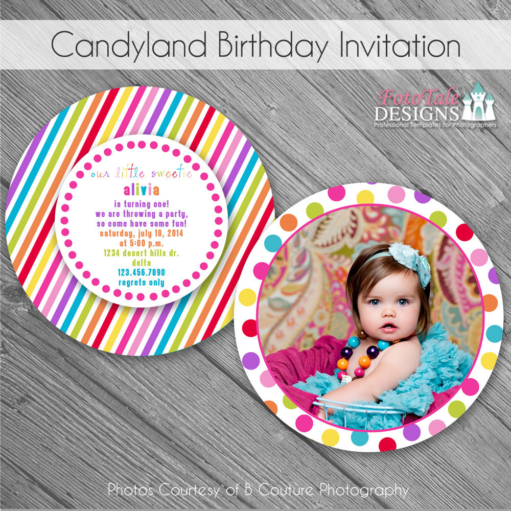 Best ideas about Candyland Birthday Invitations
. Save or Pin INSTANT DOWNLOAD CandyLand Birthday Invitation custom photo Now.