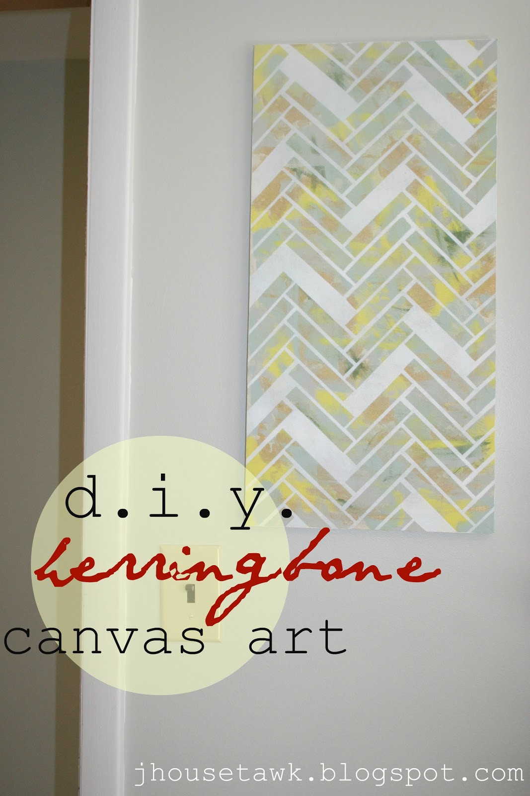 Best ideas about Canvas Art DIY
. Save or Pin J House Tawk DIY Herringbone Canvas Art Now.