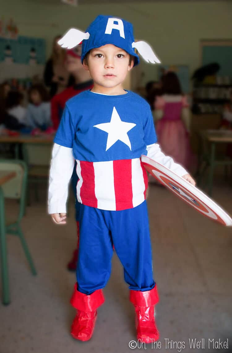 Best ideas about Captain America Costume DIY
. Save or Pin Homemade Captain America Costume Oh The Things We ll Make Now.