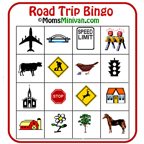 Best ideas about Car Activities For Adults
. Save or Pin Roadside Bingo card 1 Free Printable Car Bingo Games Now.