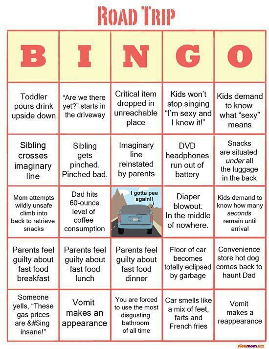 Best ideas about Car Activities For Adults
. Save or Pin Road Trip Bingo for adults Way too true Now.
