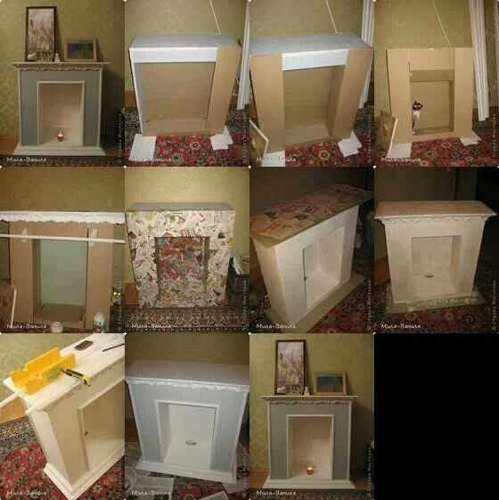 Best ideas about Cardboard Fireplace DIY
. Save or Pin Cardboard fireplace Craft Ideas Pinterest Now.