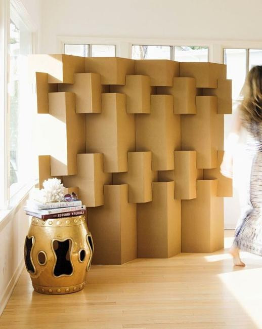 Best ideas about Cardboard Room Divider DIY
. Save or Pin Simple Beauty of DIY Cardboard Decorative Screens and Room Now.