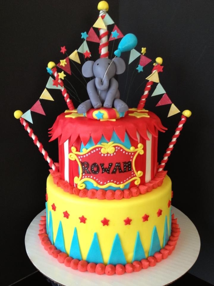 Best ideas about Carnival Birthday Cake
. Save or Pin Adorable circus theme elephant birthday cake Now.