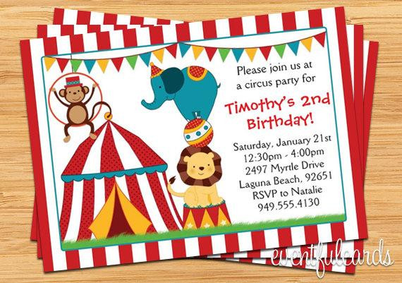Best ideas about Carnival Birthday Invitations
. Save or Pin Circus Birthday Party Invitation for Kids Now.