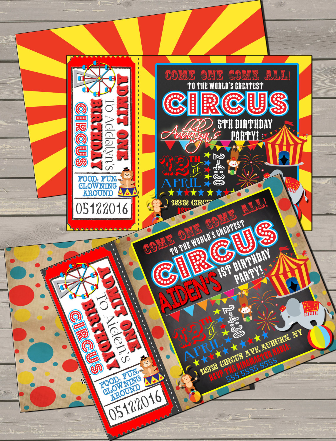 Best ideas about Carnival Birthday Party Invitations
. Save or Pin bday circus invitations red yellow blue birthday invites Now.