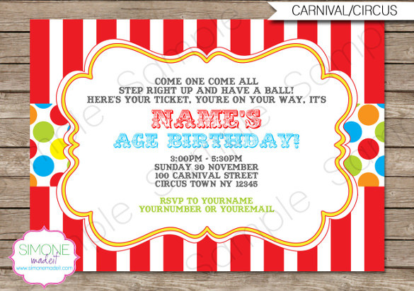 Best ideas about Carnival Birthday Party Invitations
. Save or Pin 27 Carnival Birthday Invitations Free PSD Vector EPS Now.