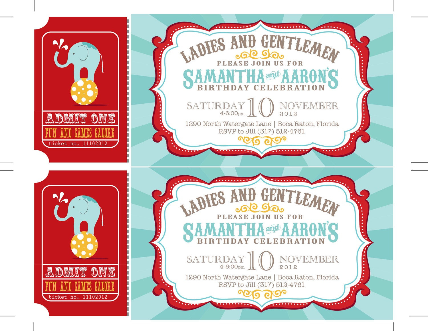 Best ideas about Carnival Birthday Party Invitations
. Save or Pin Reserved Carnival Invitations Circus Invitations Ticket Now.