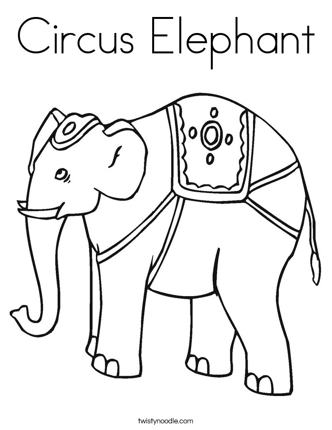 Best ideas about Carnival Coloring Pages For Teens
. Save or Pin Circus Elephant Now.
