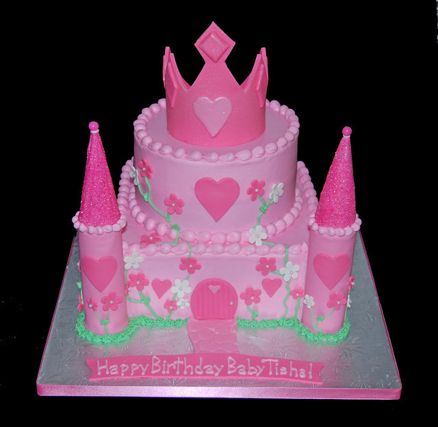 Best ideas about Castle Birthday Cake
. Save or Pin Pink Princess Birthday Castle Cake with Tiara Now.
